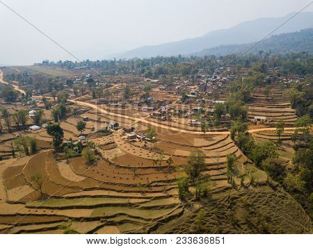 Aerial view of Balewa in Nepal