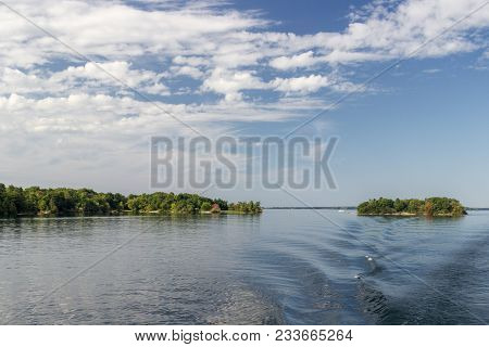 A Lake With Thousand Islands In Gananoque (canada)