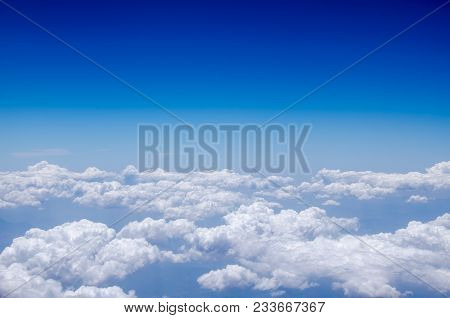 Sea Of Clouds View From An Airplane