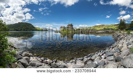 Eilean Donan Castle During A Warm Summer Day - Dornie, Scotland - United Kingdom