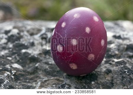 Nest Of Natural-colored Easter Eggs
