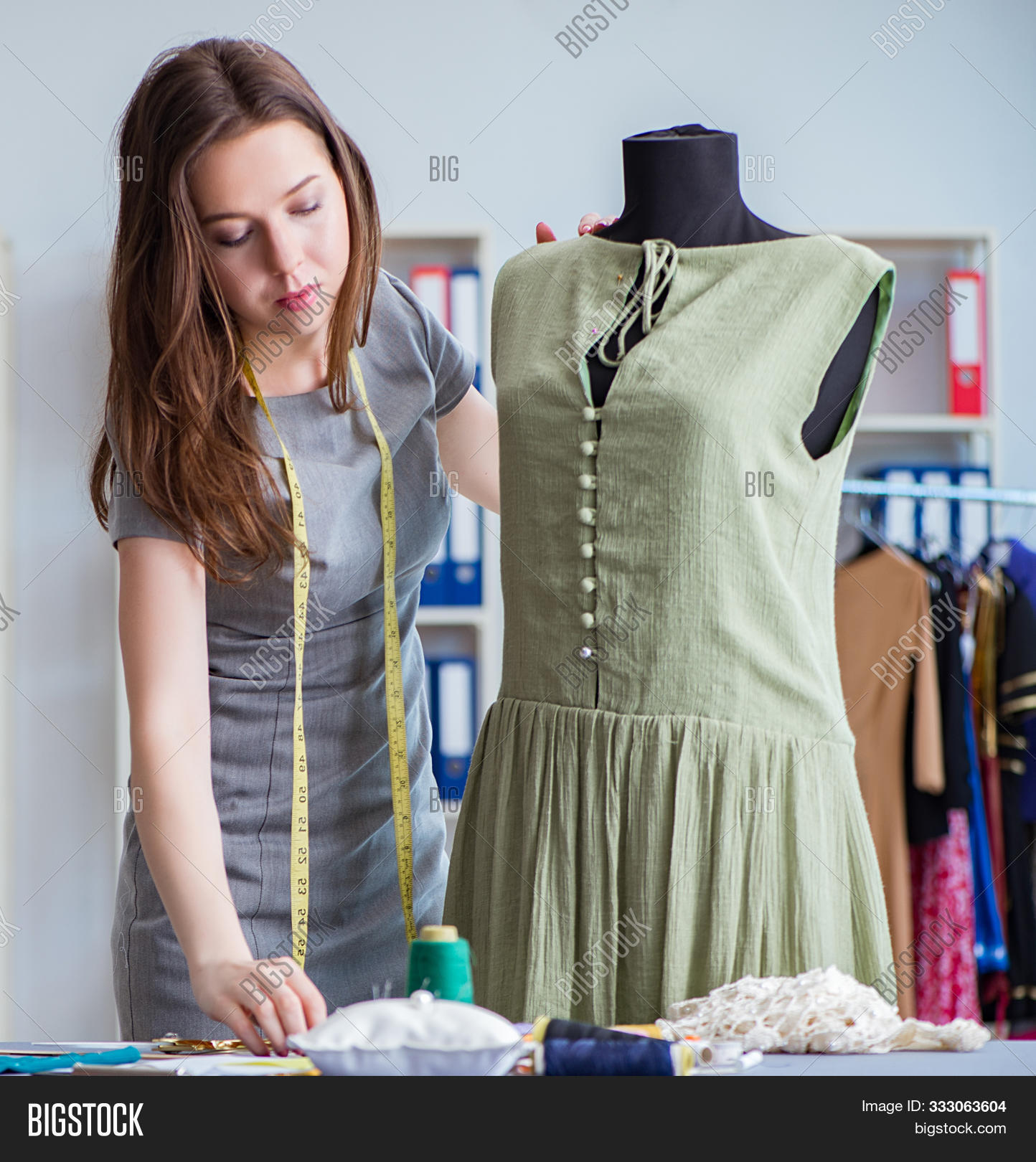 Woman Tailor Working Image & Photo (Free Trial) | Bigstock