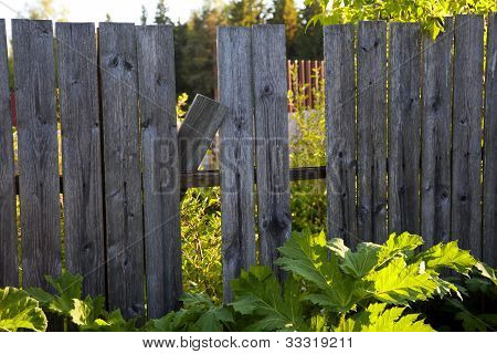 กรอบไม้เก่า มีรู