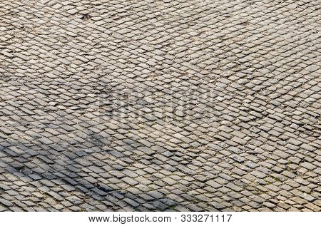 Detail Of A Famous Crossroad On The Cobblestone Road Muur Van Geraardsbergen Located In Belgium. On 