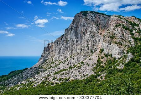 The Mount Ai-petri Over The Black Sea In Crimea.
