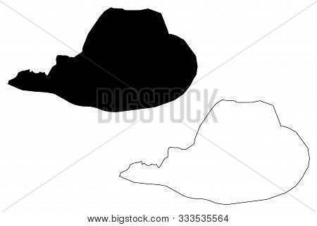 Bosnian-podrinje Canton (bih, Federation Of Bosnia And Herzegovina, Fbih) Map Vector Illustration, S