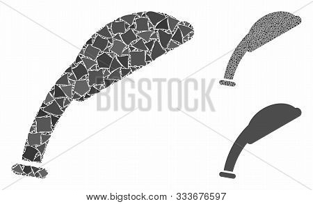 Shower Head Composition Of Trembly Pieces In Different Sizes And Color Hues, Based On Shower Head Ic