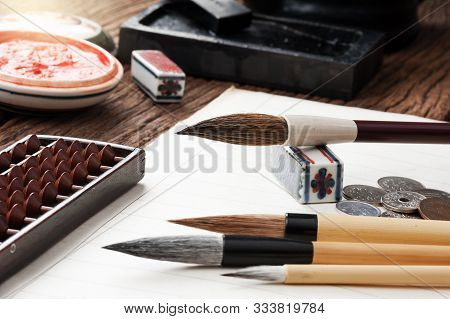 Closeup Writing Brush