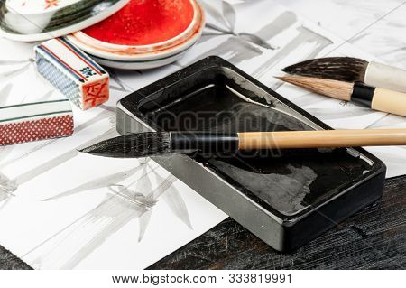 Closeup Writing Brush