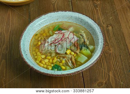 Pozole Rojo, Authentic Traditional Mexican Pozole Close Up