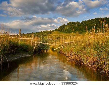 Beautiful summer landscape in the mountains, Romania