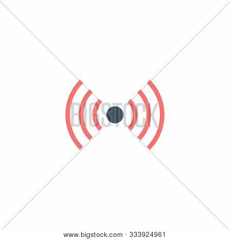 Two Sided Wireless Icon. Wifi Zone Sign. Remote Access And Radio Waves Communication Symbols. Wi-fi 