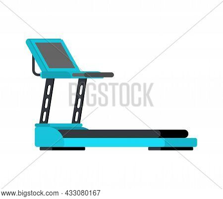 Electric Treadmill Isolated. Fitness Exercise For Running. Workout