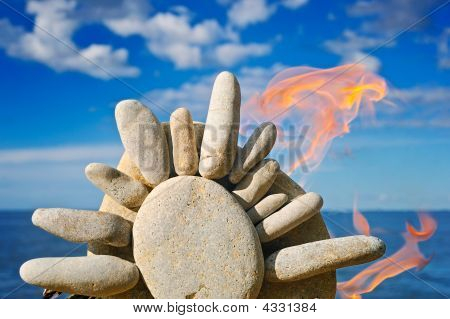 Fuoco e la pietra di sole