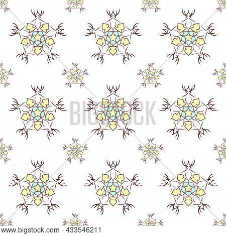 Hand-drawn Multicolor Repeat Pattern On Transparent Background, Repeat Pattern For Textile, Wallpape