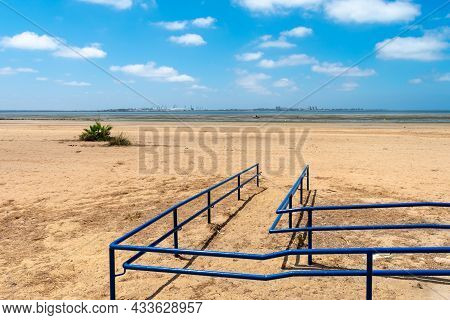 Cachucha Beach In Puerto Real, Cadiz. Andalusia, Spain. Europe.