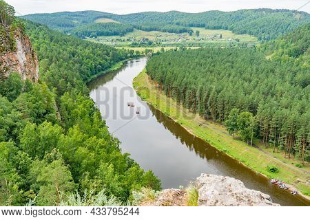 Rivers Of The Southern Urals In Russia. Yuryuzan River.