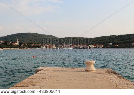 Zlarin, Croatia - September 12, 2016: It Is A Bay And A Village On A Small Island Near Sibenik.