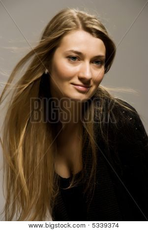 ein Porträt von blonde