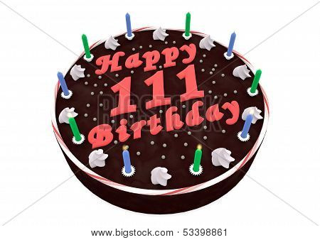 Chocolate Cake For 111Th Birthday
