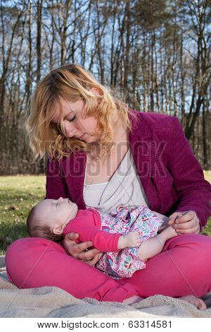 Mother And Her Baby Girl