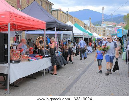 Salamanca Market Hobart Australia