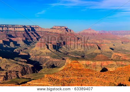 Arizona sunset Grand Canyon National Park Yavapai Point USA