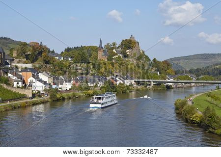 Saarburg - View From A Saar Bridge
