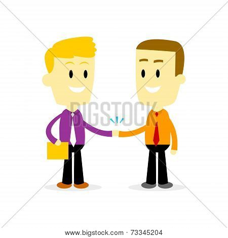 Two Businessman Shaking Hand
