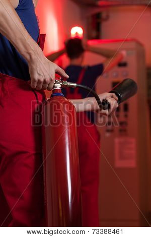 Accident With A Fire In Factory