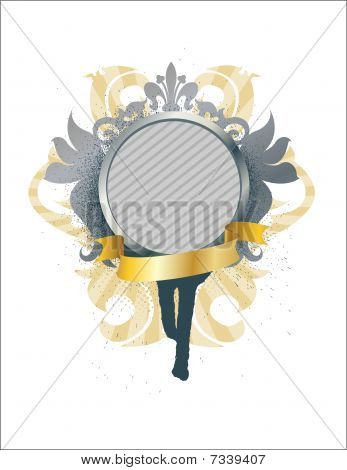 Medalhão abstrata
