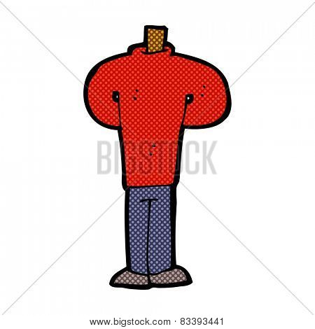 retro comic book style cartoon body standing still  (mix and match retro comic book style cartoons or add own photos)