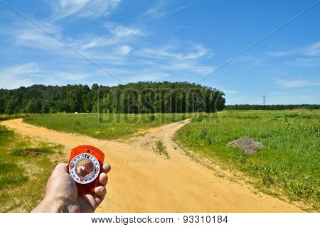 With Compass Before The Fork.