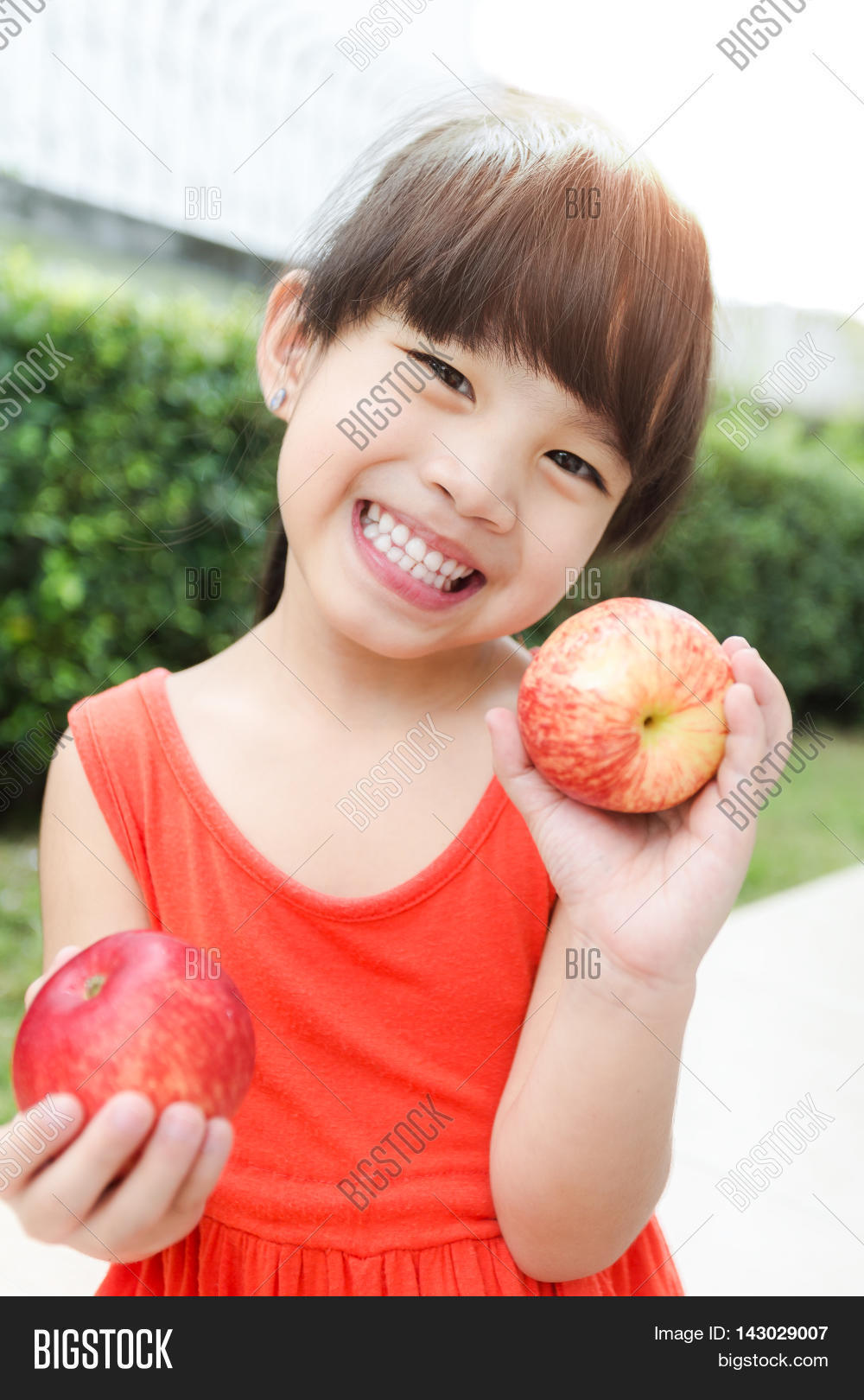 Funny Food Little Girl Image & Photo (Free Trial) | Bigstock