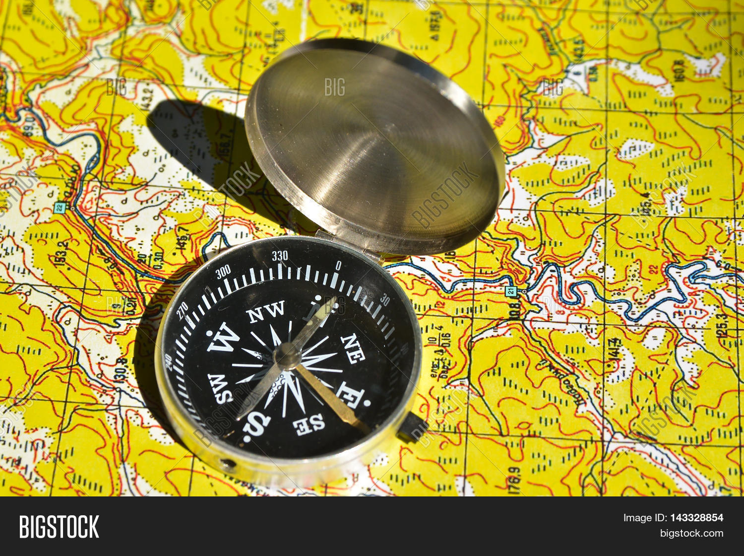 Map Compass Tools Image & Photo (Free Trial) Bigstock