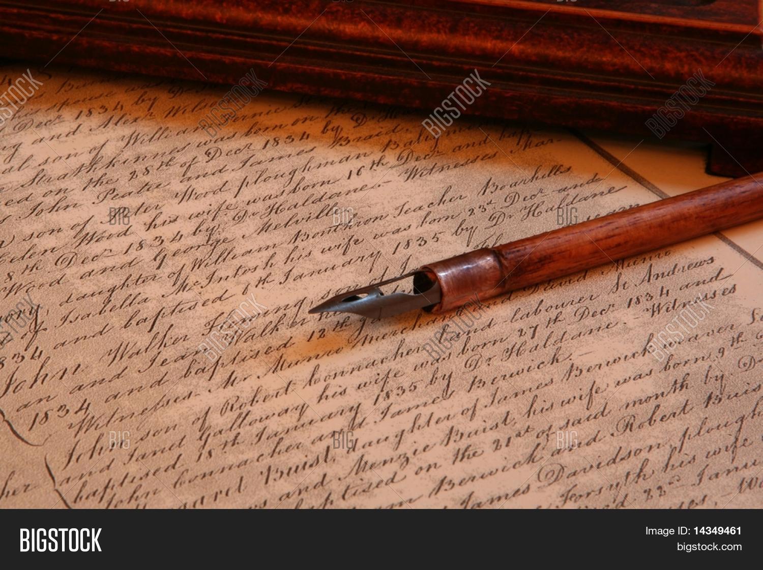 Old-fashioned Ink Nib Pen, Image & Photo | Bigstock