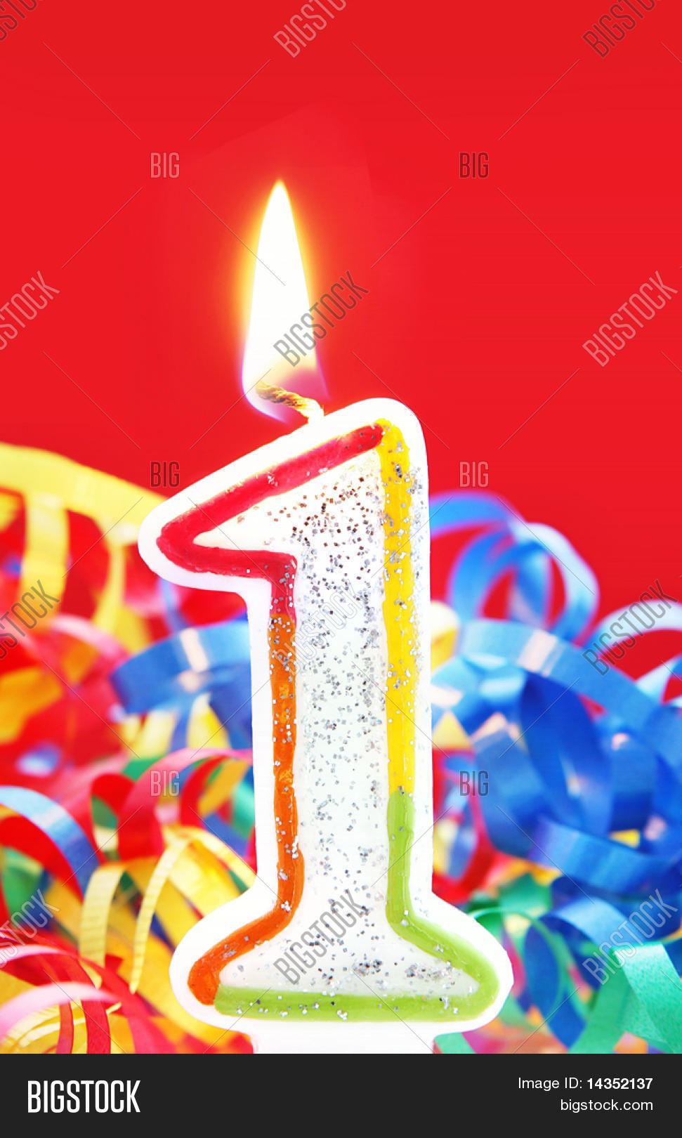Number One Candle, Image & Photo (Free Trial) Bigstock