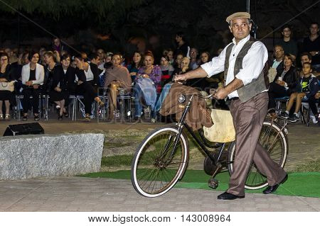 QUARTU S.E., ITALY - September 20, 2015: So dressed in Quartu - parade of costumes and abbigliiamento period - Sardinia