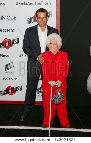 NEW YORK-AUG 3: Actress Charlotte Rae (R) attends the 'Ricki And The Flash' New York premiere at AMC Lincoln Square Theater on August 3, 2015 in New York City.