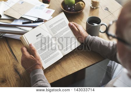 Coffee Break Reading Travel Book Lifestyle Concept