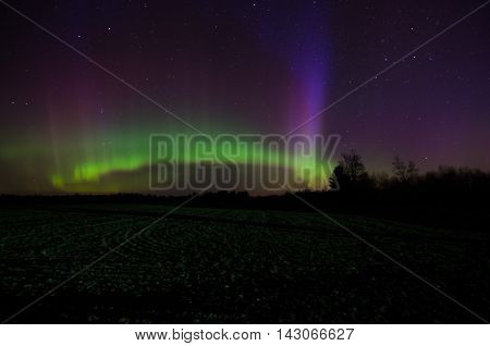 Natures light show on a clear moonless night