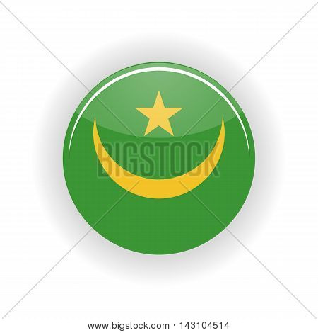 Mauritania icon circle isolated on white background. Nouakchott icon vector illustration
