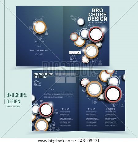 Creative Half-fold Template Design