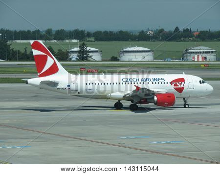Airbus A319 Of The Czech Airlines