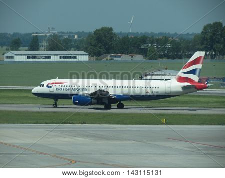 British Airways Airbus A320-232 In Prague