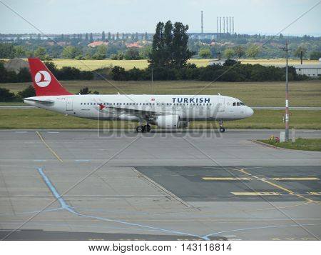 Turkish Airlines Airbus A320 On The Runway