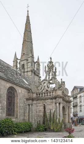 church in a town named Carnac in the Morbihan department in Brittany France