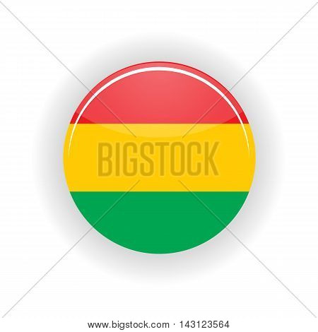 Bolivia icon circle isolated on white background. Sucre icon vector illustration