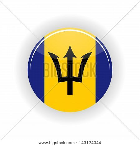 Barbados icon circle isolated on white background. Bridgetown icon vector illustration