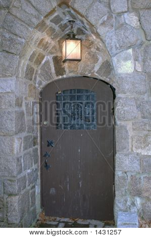 Tür In Burgmauer